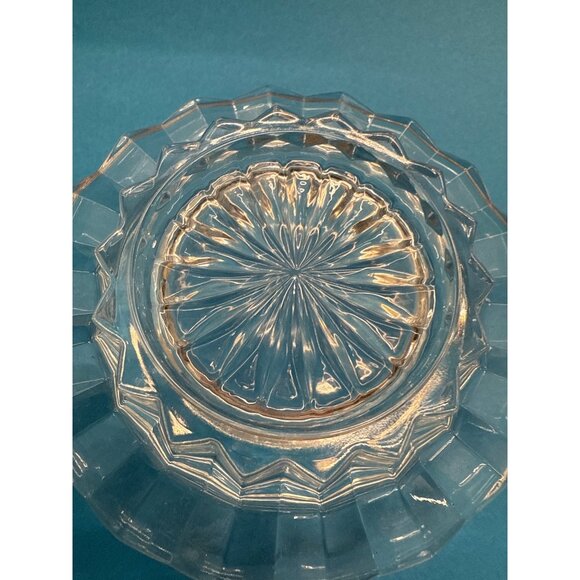 Mikasa Salina clear crystal individual round covered condiment cloche or butter - Picture 7 of 10